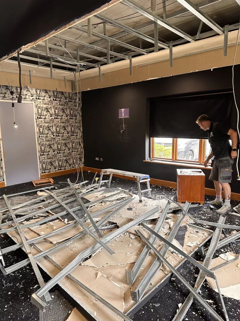 The room before the build