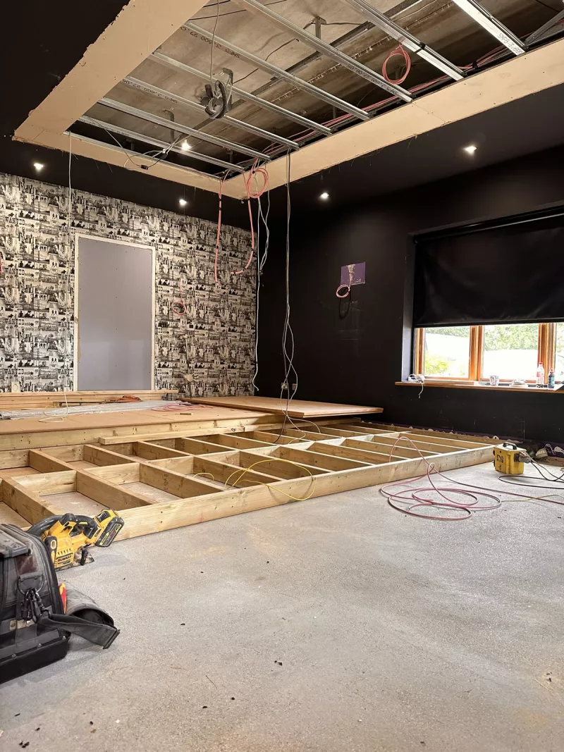 Building the staged floor