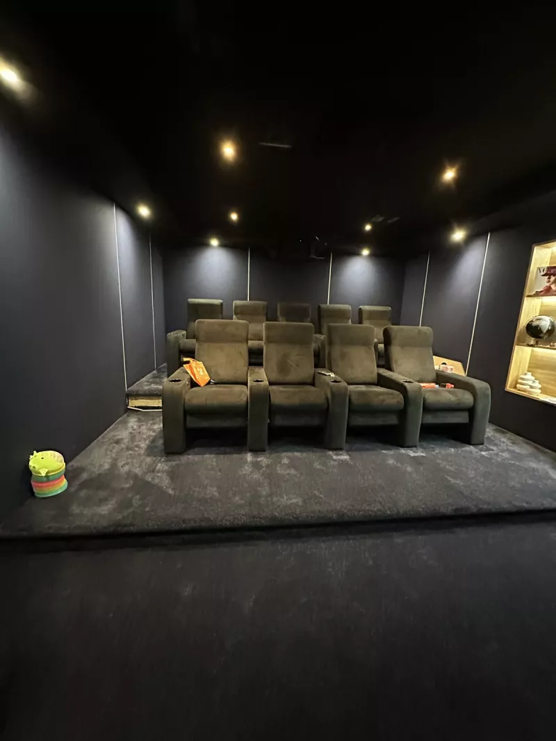 The cinema in movie mode