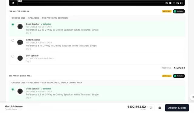 Good, better and best speaker options