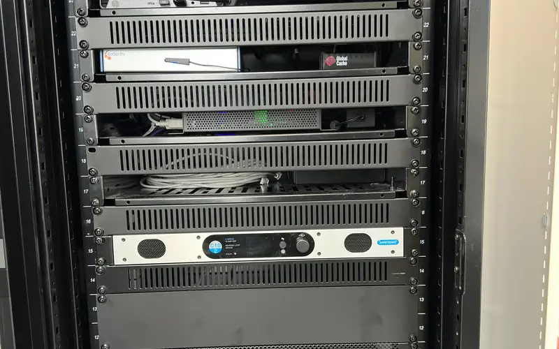 Commercial AV equipment rack